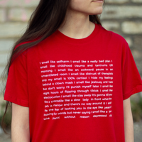 Футболка «Selfharm» Красная