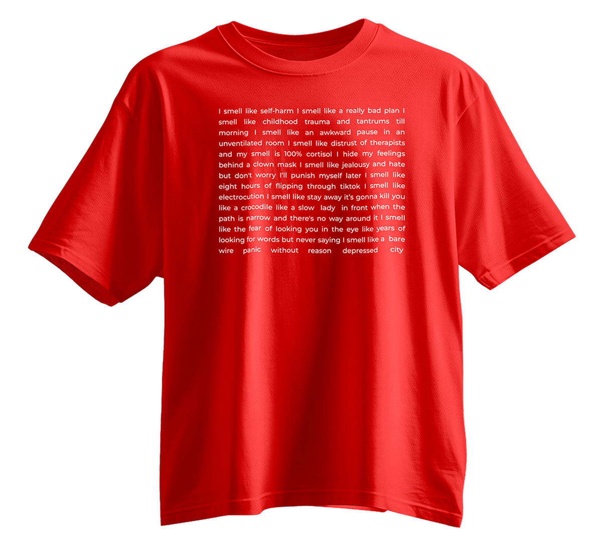 Футболка «Selfharm» Красная